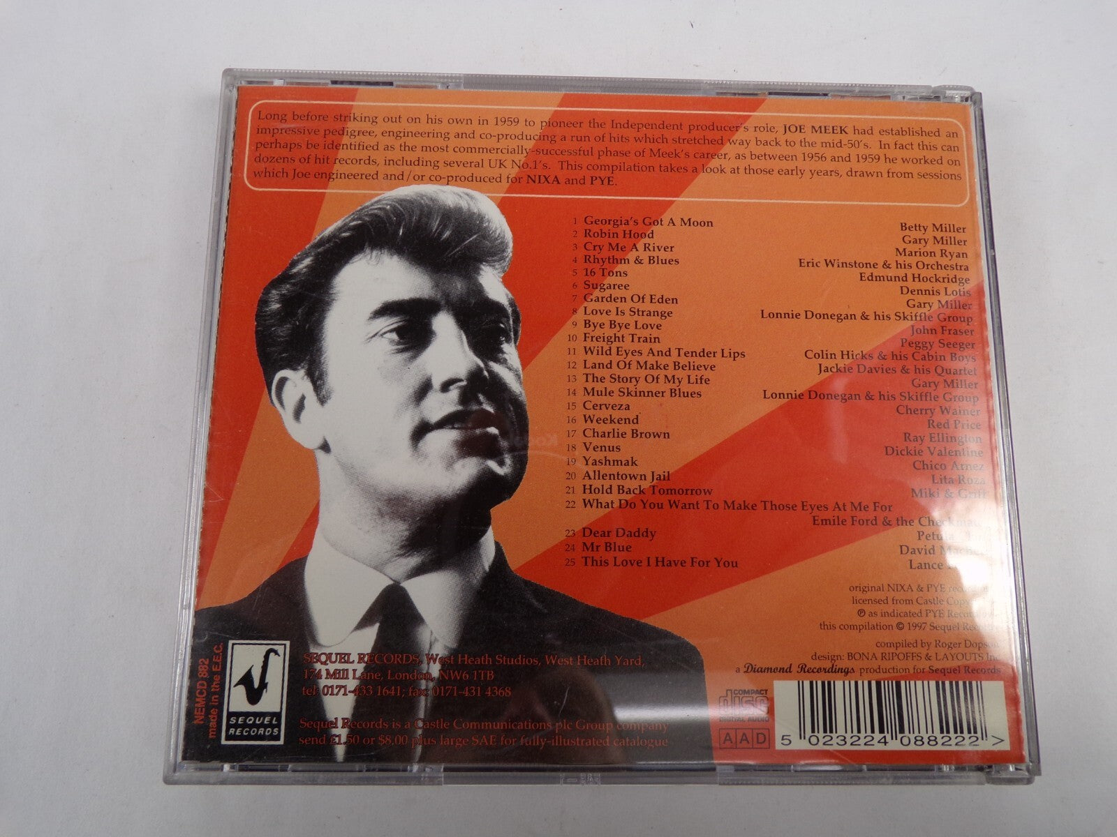 The Joe Meek Story Volume 5 The Early Years Georgia's Got A Moon CD#59