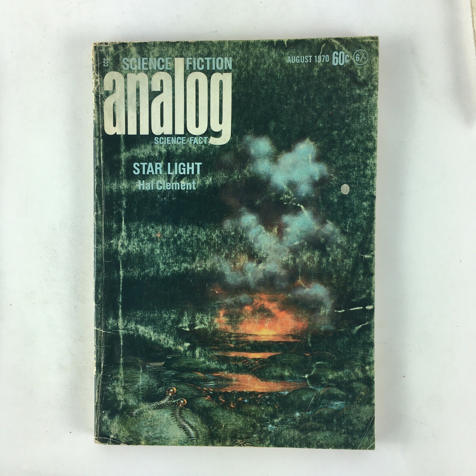 August 1970 Analog ScienceFiction Fact Magazine Star Light Hal Clement