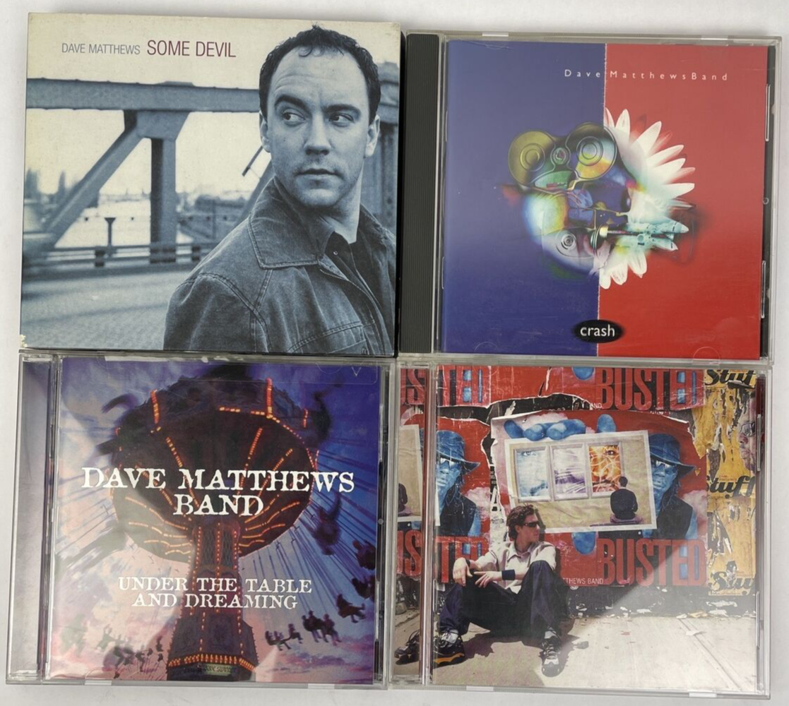 Dave Matthews (4) CD Lot - Crash - Busted Open - Some Devil - Under The Table
