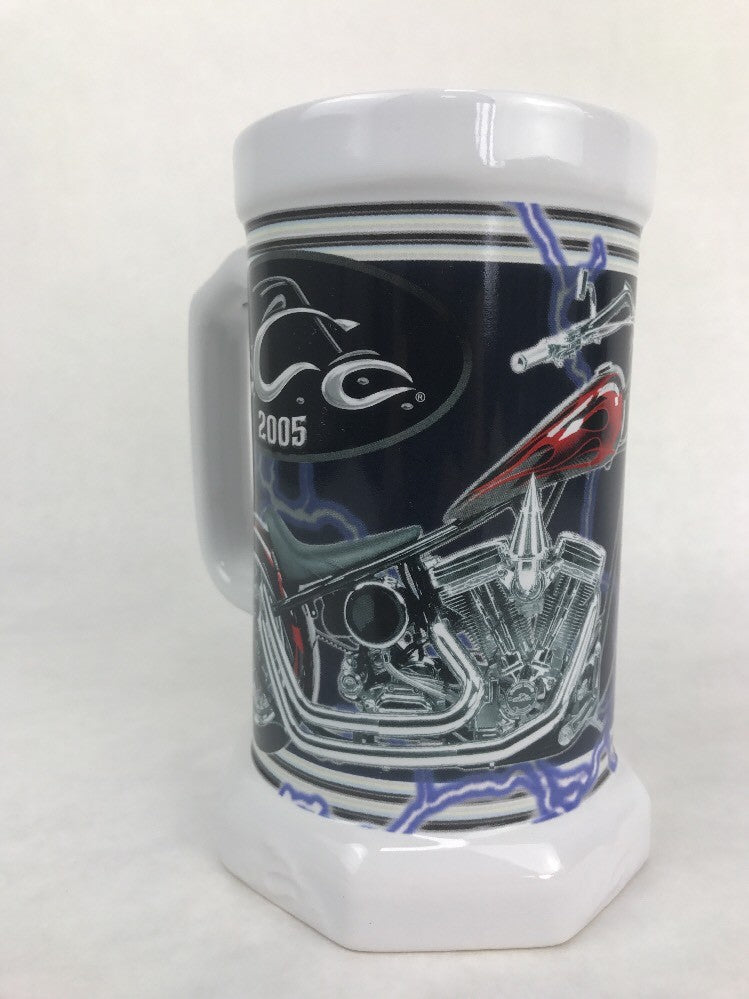 Motorcycle Orange County Choppers Porcelain Beer Stein Mug Tankard 2005 New York