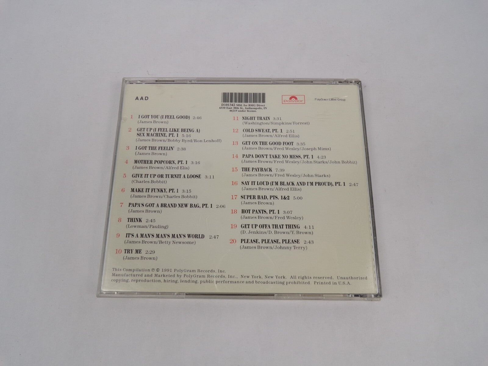 James Brown I Got You Get Up I Got The Feelin' Mother Popcorn, PT.1 Give ItCD#63