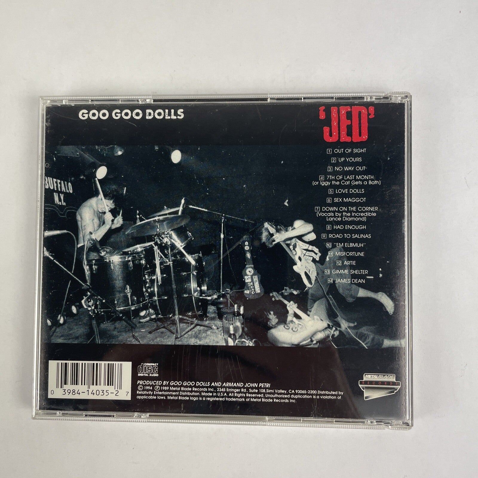 Goo Goo Dolls - Jed CD (1994). #16
