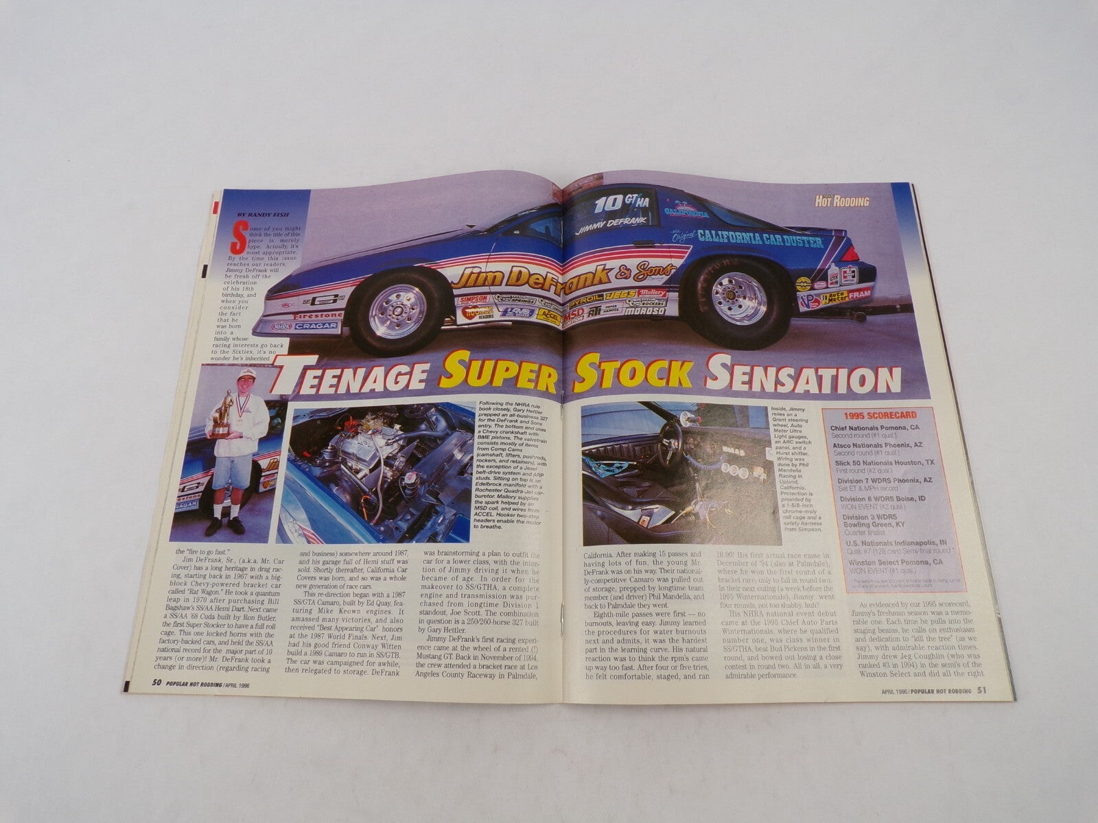 July 1996 Hot Rodding Magazine Teenage S/Stock Sensation Shootout At Sundown
