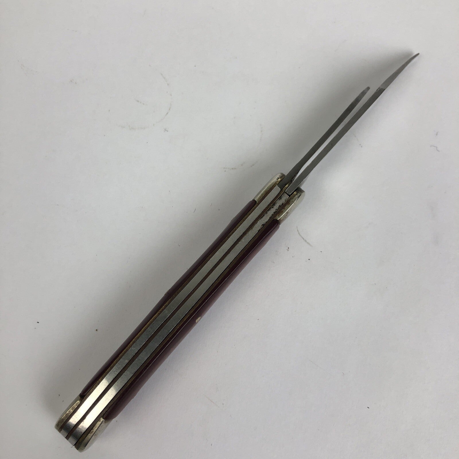 Vintage Red Pearl Pocket Knife 2.25" Inch Blade marked Stainless Steel JAPAN
