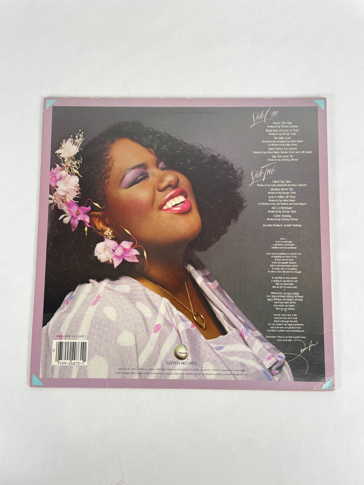 Jennifer Holiday Say You Love Me Vinyl Record