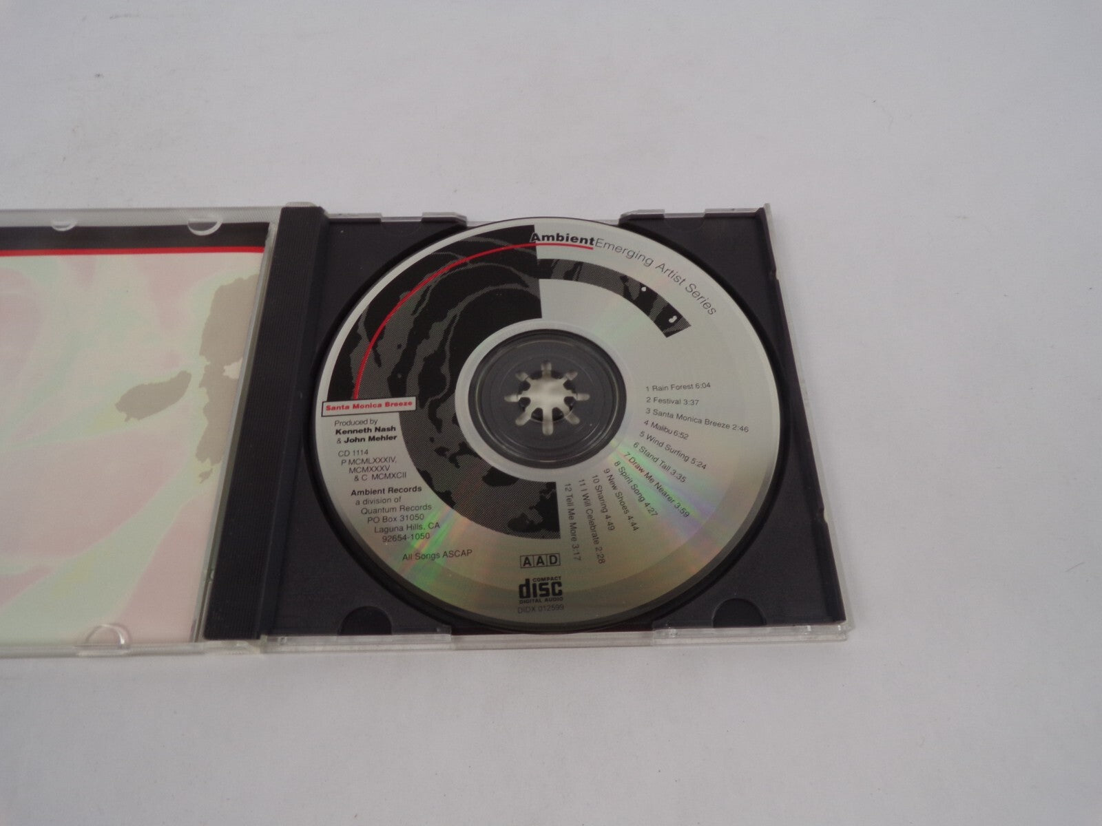 Ambient Emerging Artist Series Santa Monica Breeze Rain Forest Festival CD#70