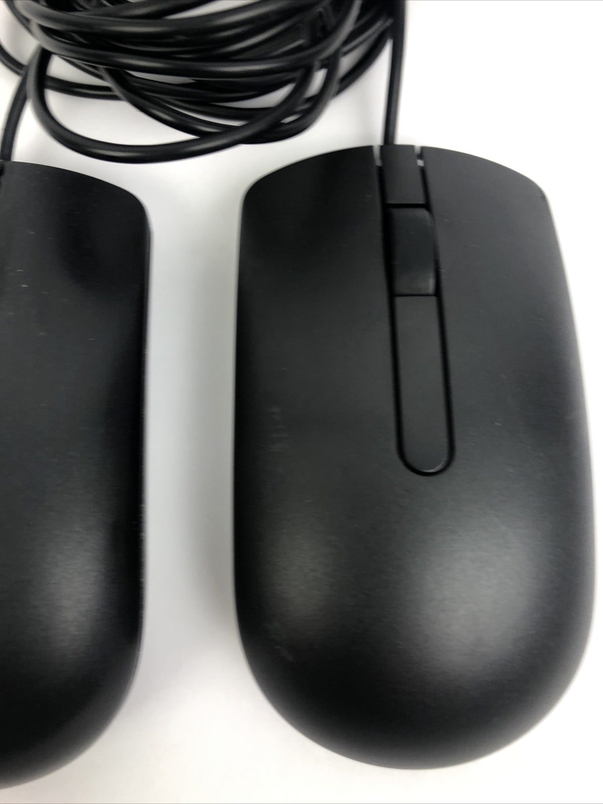 (Lot of 2) 2 x Dell MS116 USB Wired Optical Scroll Wheel Black Mouse VGC LOOK