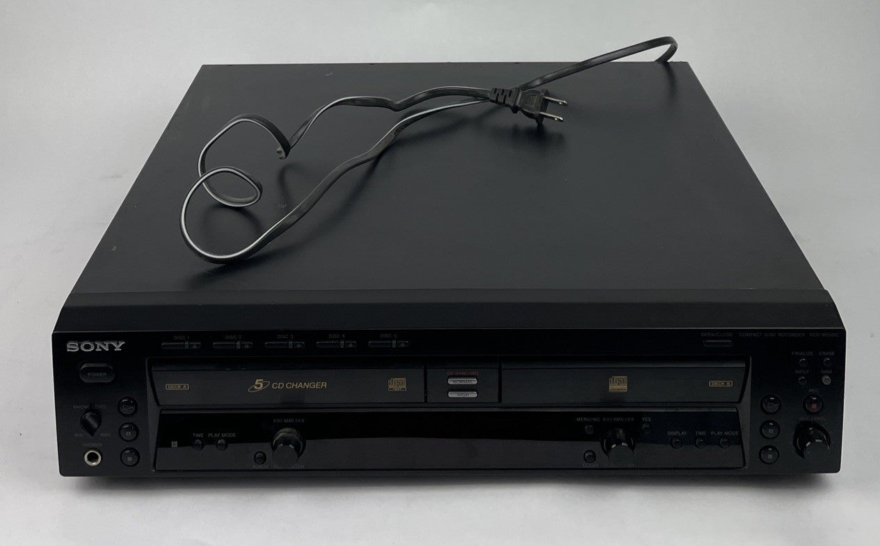 Sony RCDW500C 5 CD Changer Recorder Powers On Deck A Not Ejecting Deck B Ejects