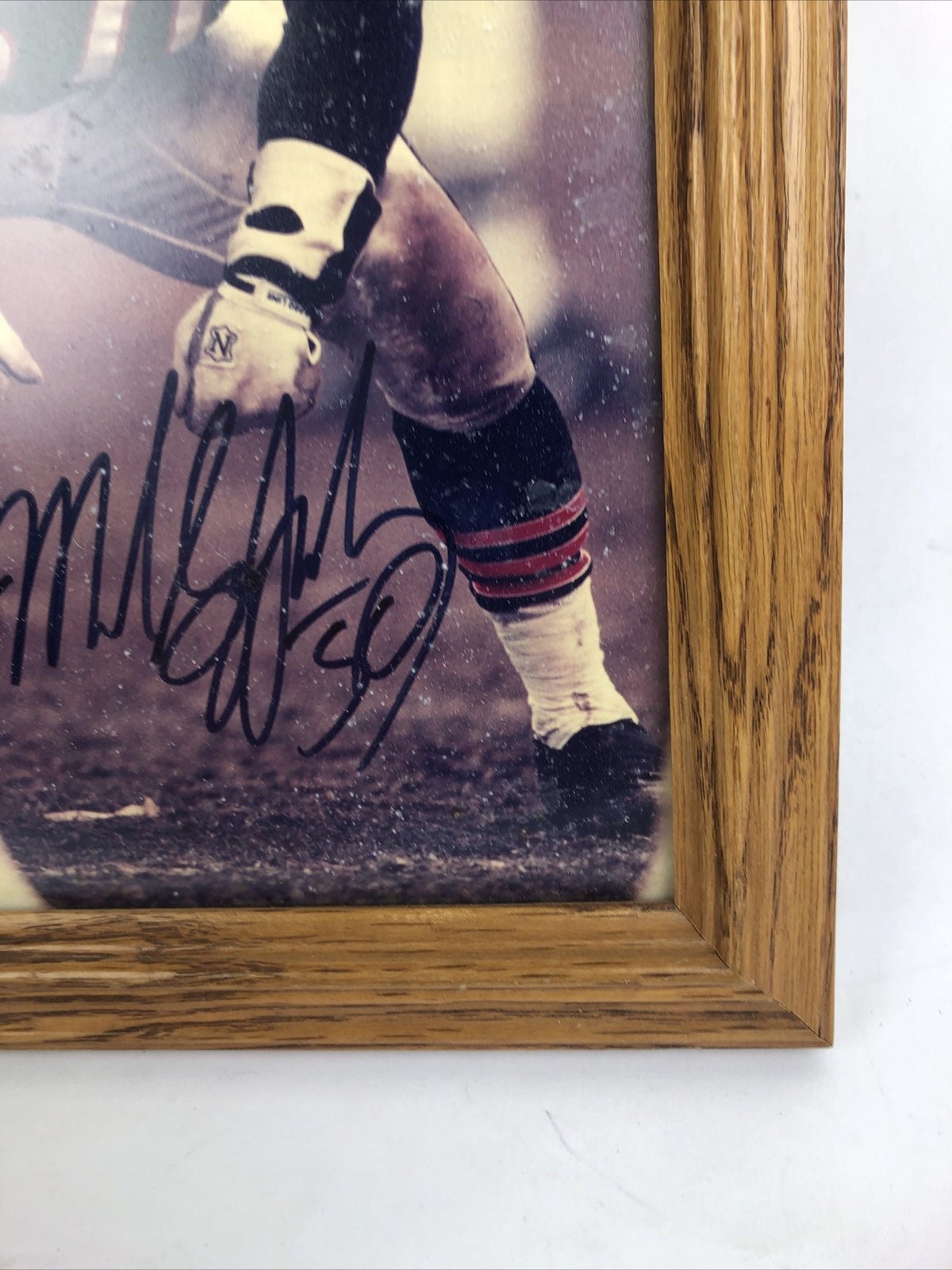 Mike Singletary Autographed Chicago Bears Signed NFL “HOF 98” 8" x 10" Picture
