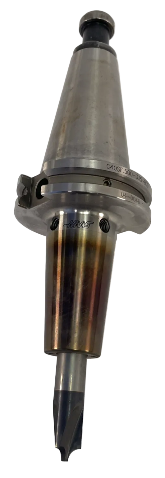HAAS C40SF .500 x 3.15 Shrink Fit Holder 04-0046 CAT40 25K End Mill - Pull Stud