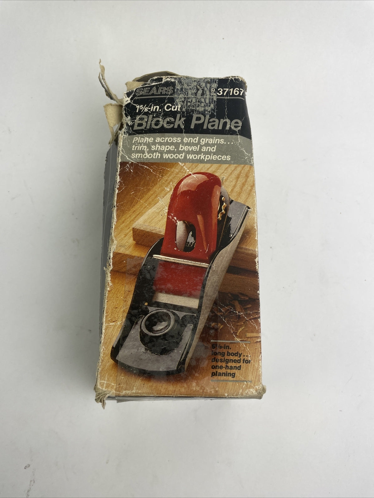 Vintage Sears Craftsman 1-5/8" Inch Cut Block Plane With Box( Has wear) #937167