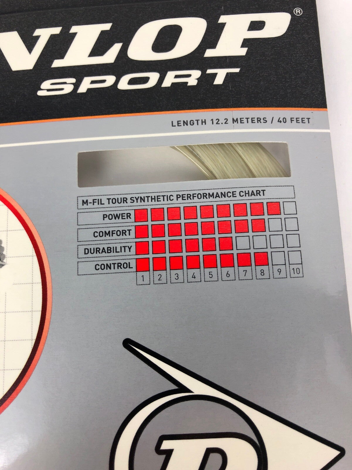 2 X Multifilament Dunlop Dport M-fil Tour Synthetic TENNIS string 16 gauge 40’
