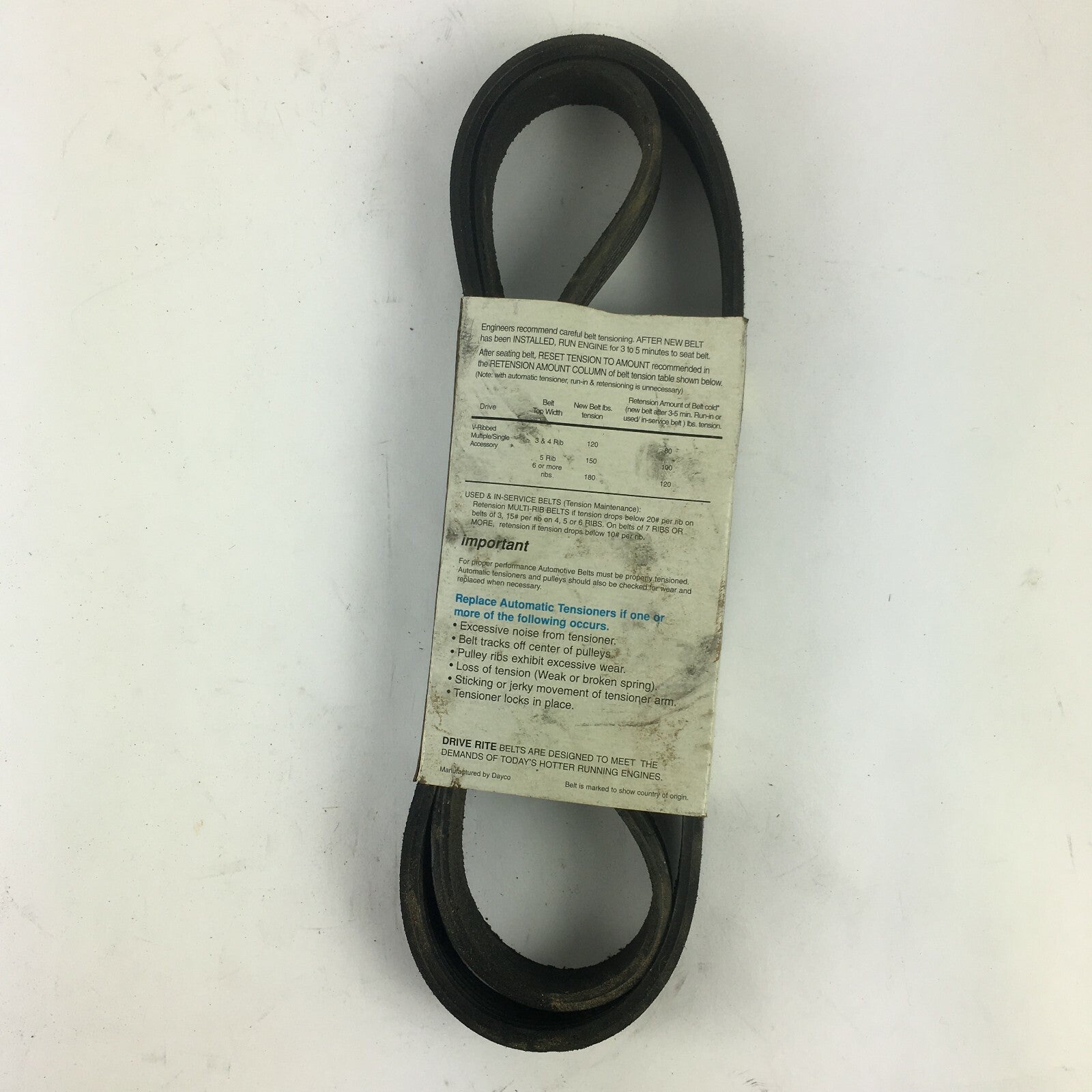Genuine Drive Rite Automotive V-Belt Tensioner 5060523DR-6PK1330 A6