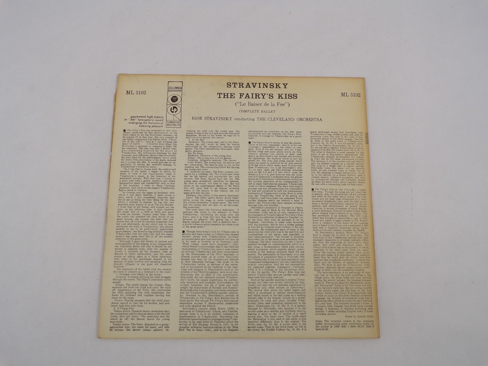 Stravinsky:The Fairy's Kiss Igor Stravinsky The Cleveland Orchestra Nonbreakable
