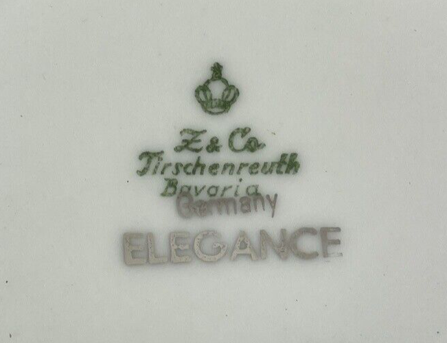 Lot 16 x Mitterteich Z & Co. Bavaria Silver Lark Bowls Plates Tea Cup Elegance