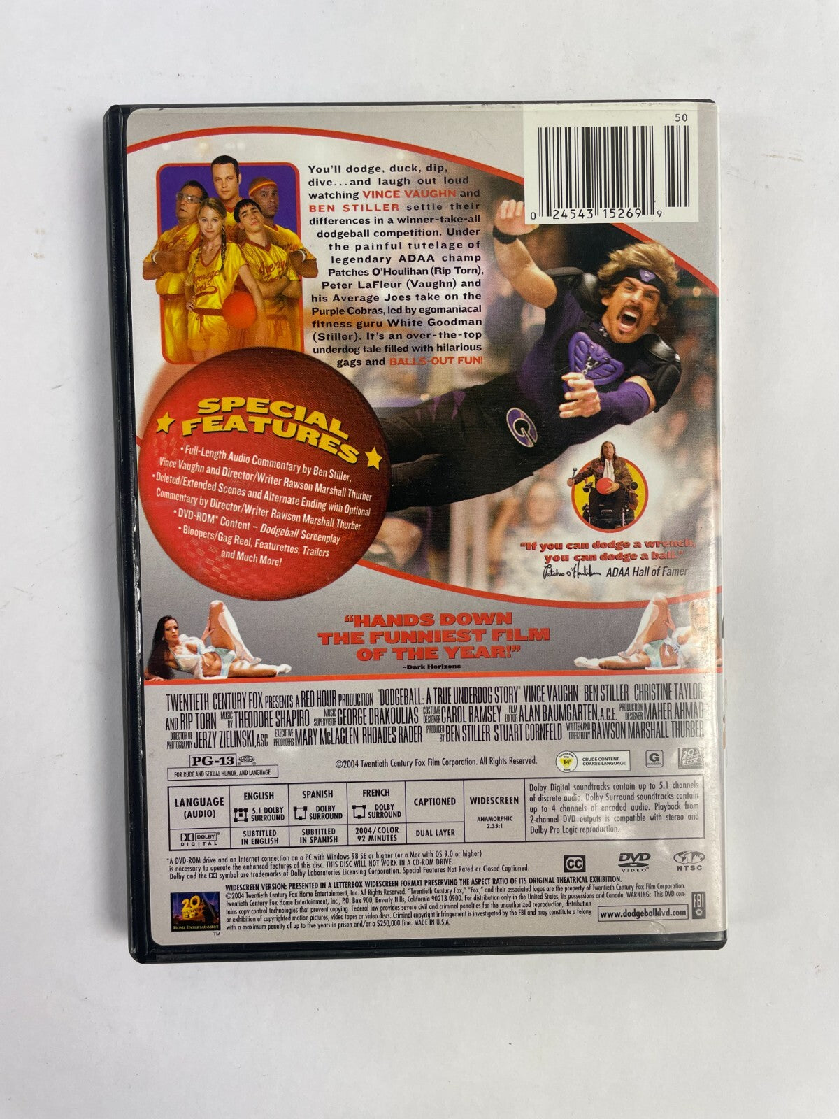 Vaughn Steller Dodge Ball a True Underdog Story Grab Life By Life DVD Movies