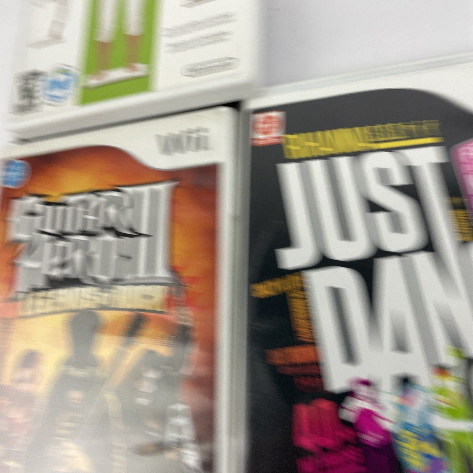 Lot Of 4 Wii Games - Wii Play, Fit Plus, Just Dance 2, Guitar Hero III Legends