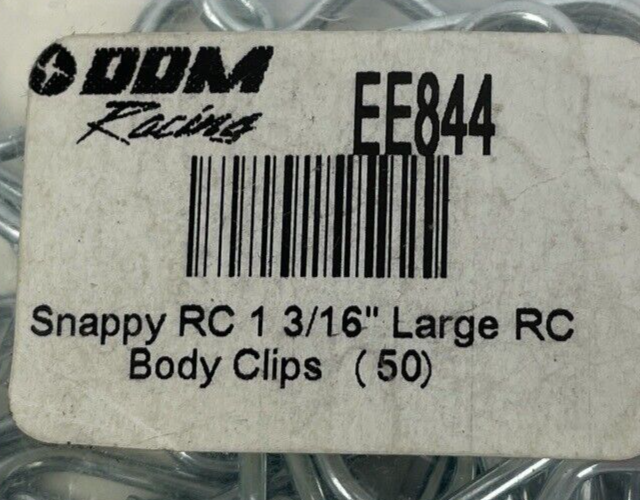 DDM Racing SNAPPY RC 1 3/16" LARGE RC Body Clips - 50 Count