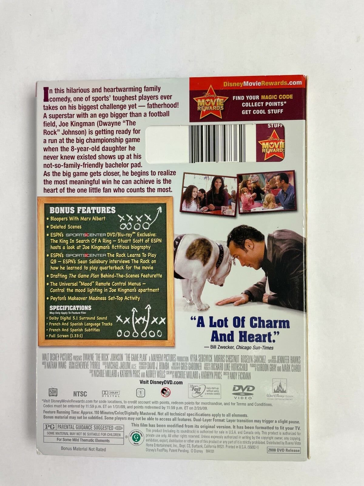 The Gameplan Dwayne The Rock Johnson A Touchdown For The EntireFamily DVD Movies