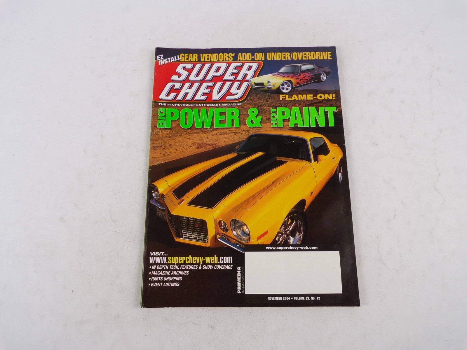 November 2004 Super Chevy Big Power & Hot Paint-Flame-On! Gear Vendors' Add-On