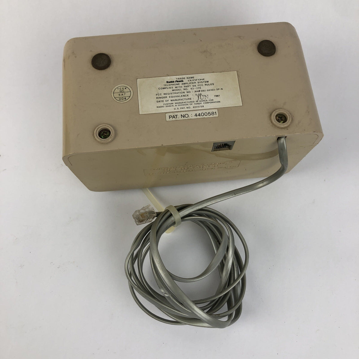 Rare RadioShack Radio Shack Duofone Electronic Telephone Amplifier 43-278 - LOOK