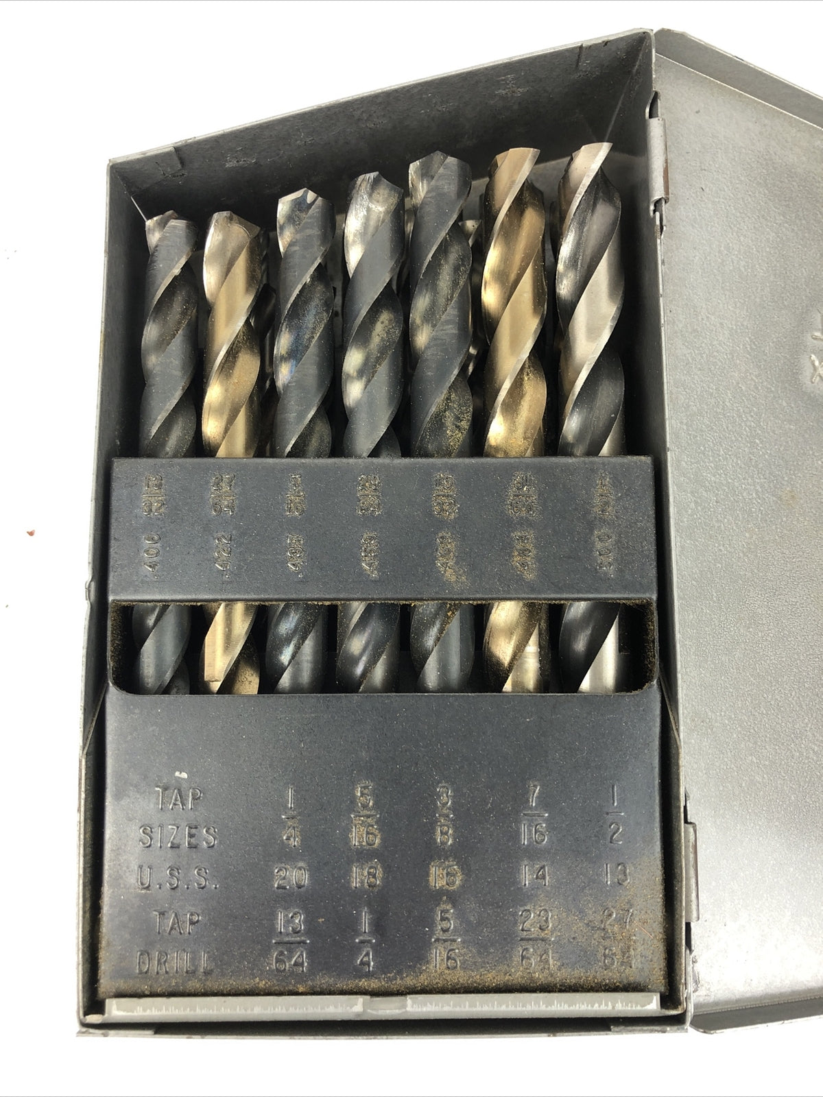 VINTAGE HUOT St. Paul Minnesota DRILL INDEX 1/16 to 1/2 BY 1/64 - Look