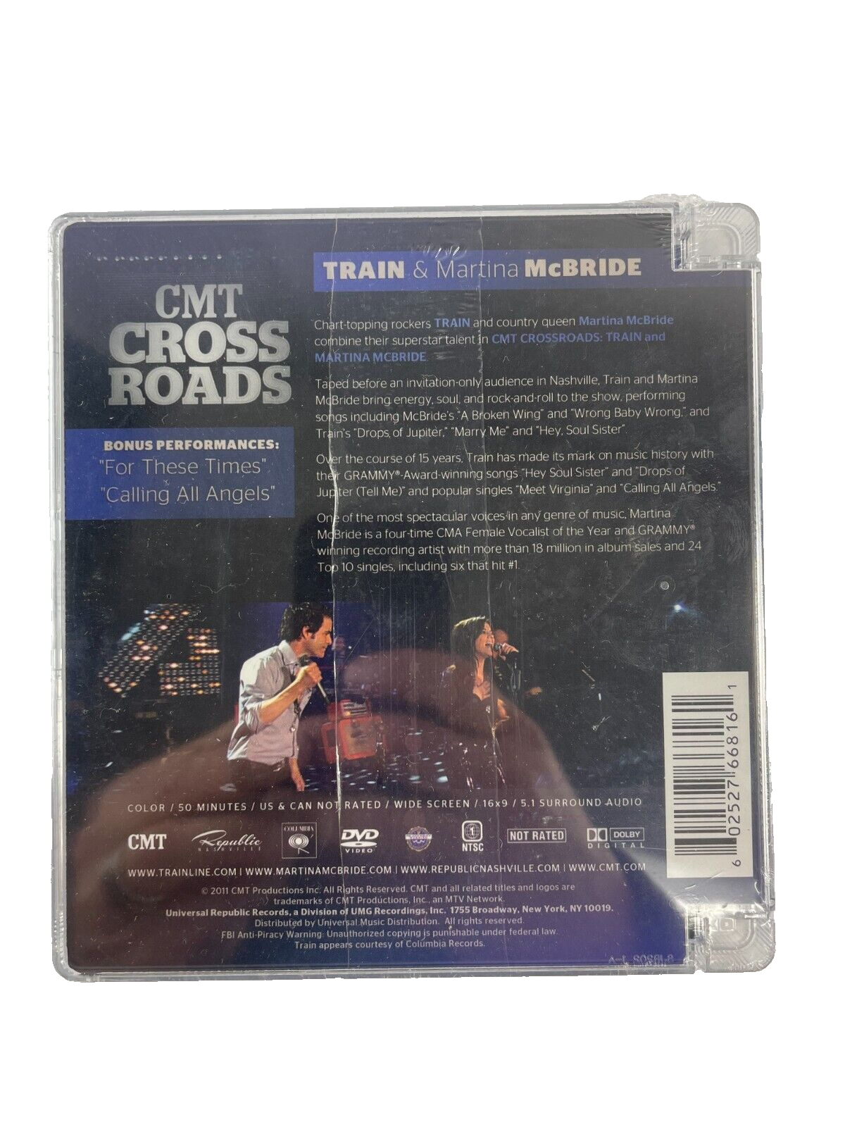 CMT Cross Roads Train & Martin McBride A Broken Wing Marry Me Wide Screen CD#73