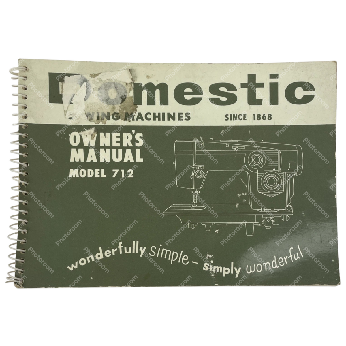 OEM Domestic Model 712 Sewing Machine Owners Instruction Manual - ORIGINAL COPY