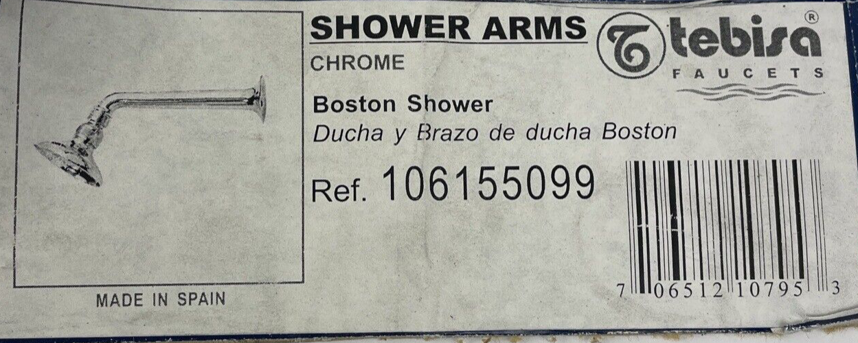 Tebisa Boston 6 inch rainfall massage shower head chrome wall mounted Spain