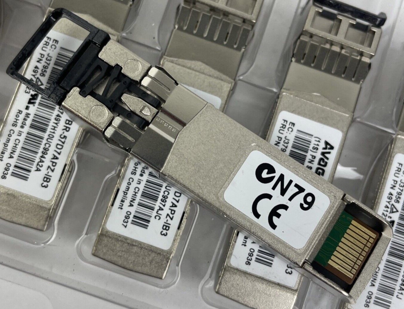 LOT of 10 x Avago | AFBR-57D7APZ-IB3 | 8Gb SFP mini-GBIC Transceiver Module