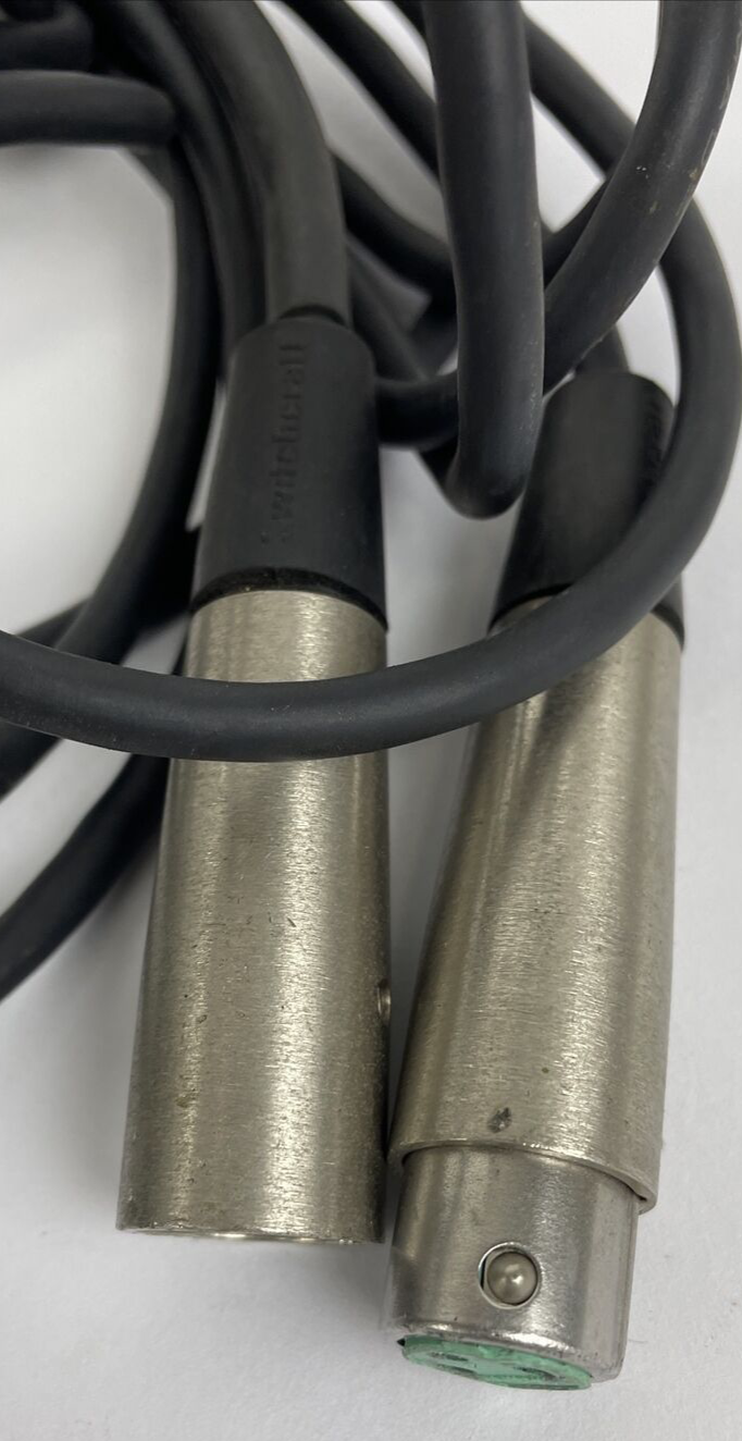 SWITCHCRAFT XLR Microphone Cable Male To Female 3-Pin Mic Audio Lead 25ft Black