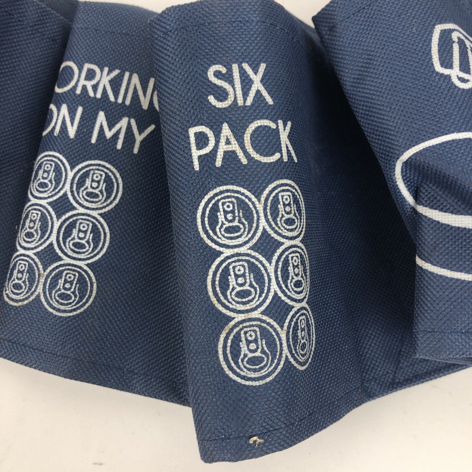 Red Neck Holster Beverage Belt Holds 6 Beers Navy Blue " Working on my 6 Pack "