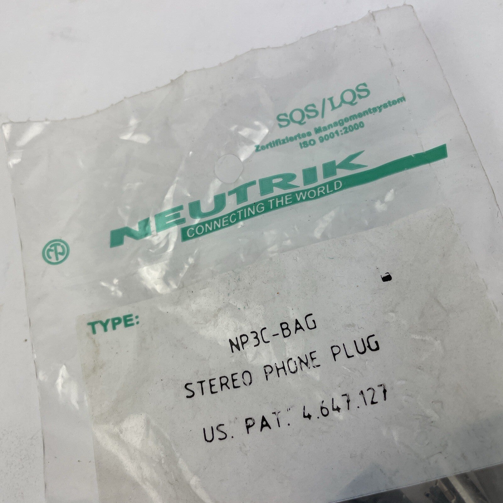 Neutrik NP3C 3 Pole 1/4" 6.35mm Stereo Jack Professional Phone Plug Connector