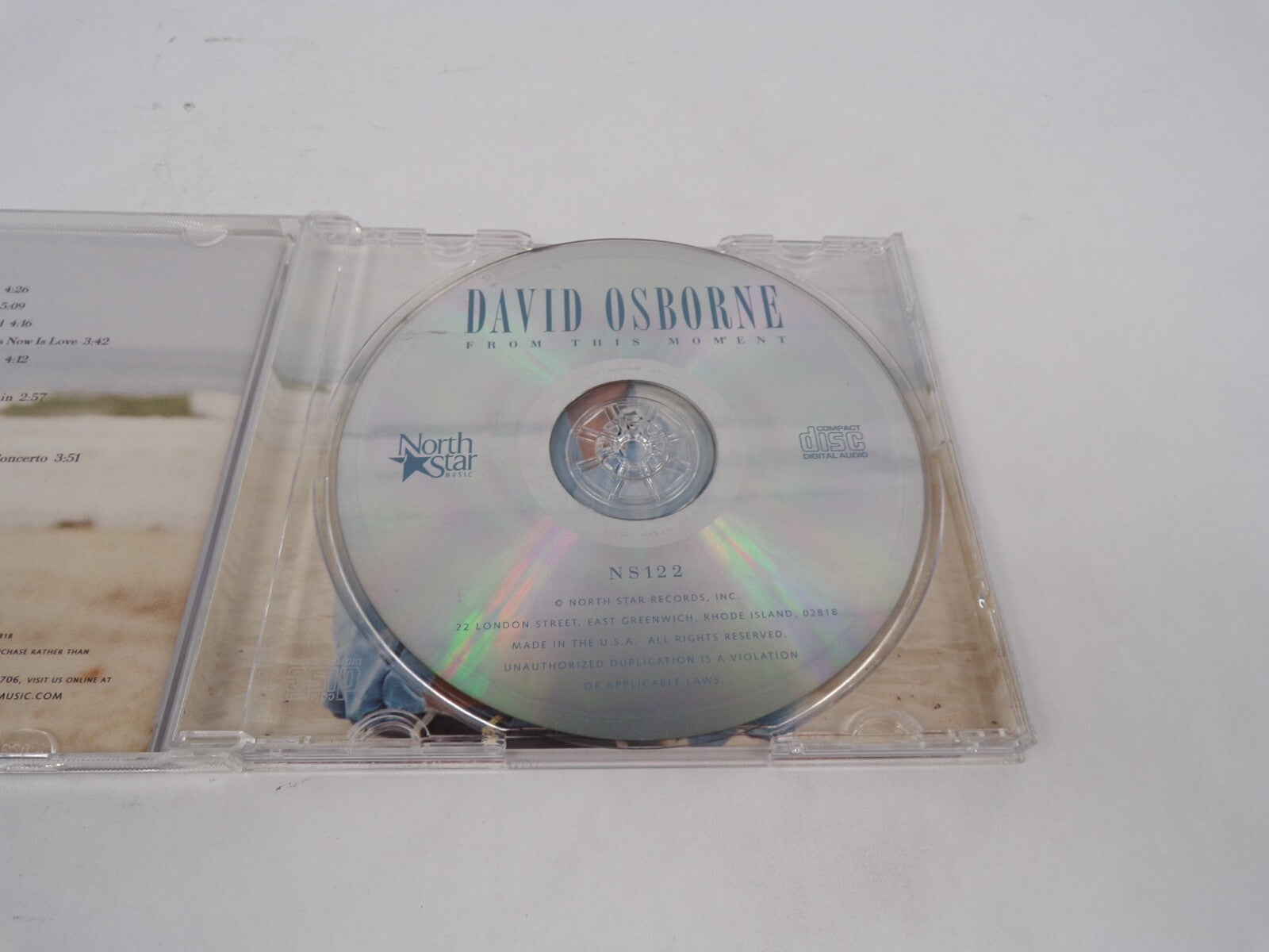 David Osborne From This Moment Sailing Make It With You To Love More GeorgiCD#68