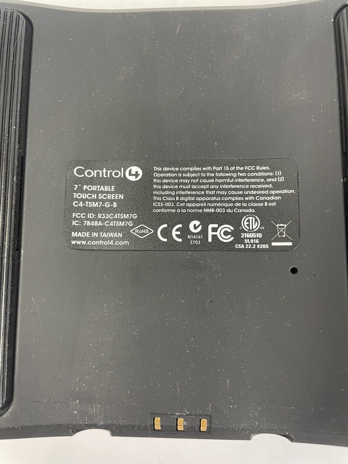 Control4 C4-TSM7-G-B Touch Screen Panel, Bright Screen - Control 4