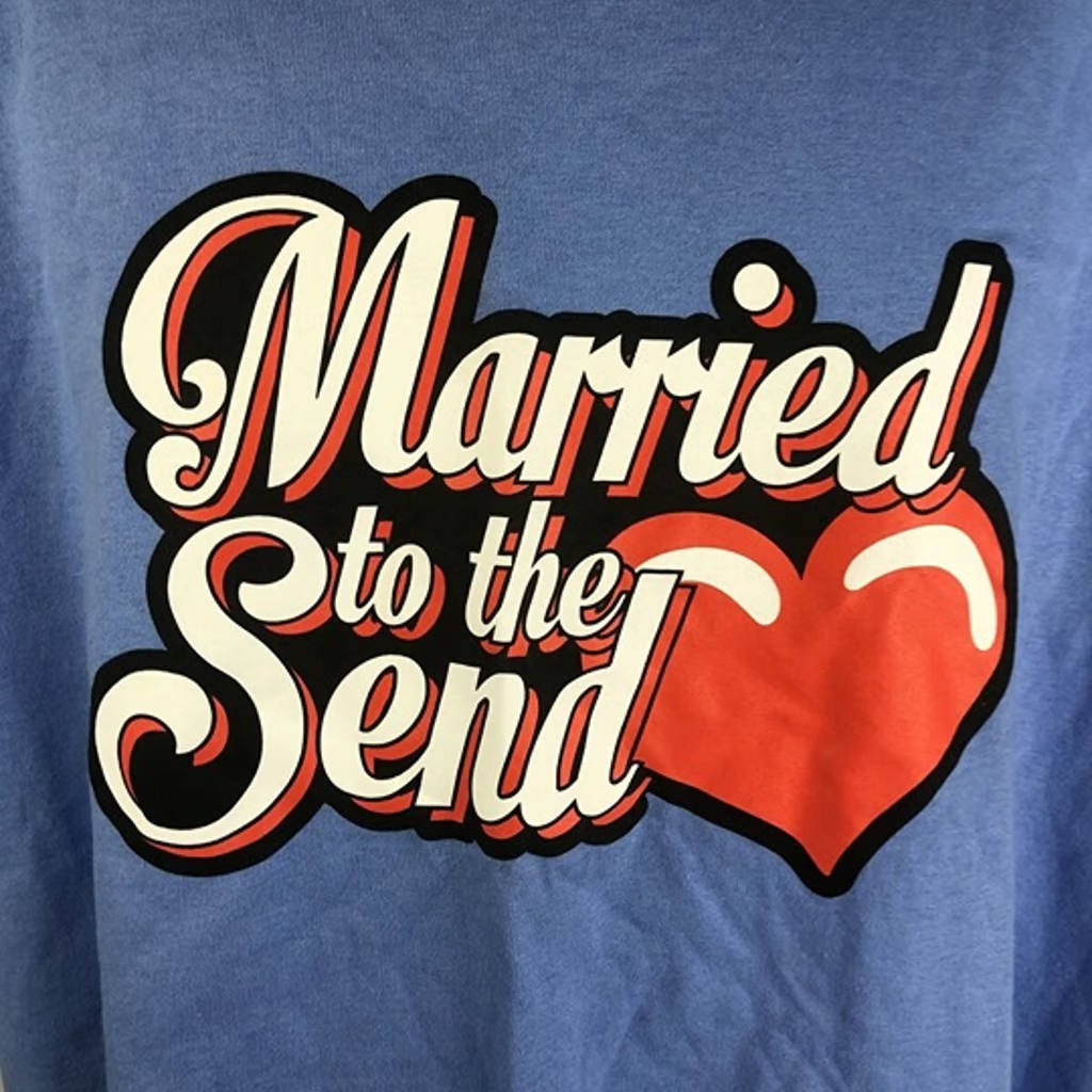 NELK BOYS Full Send " Married to the Send " TRIPLE XL 3XL B Blue SS T-Shirt RARE