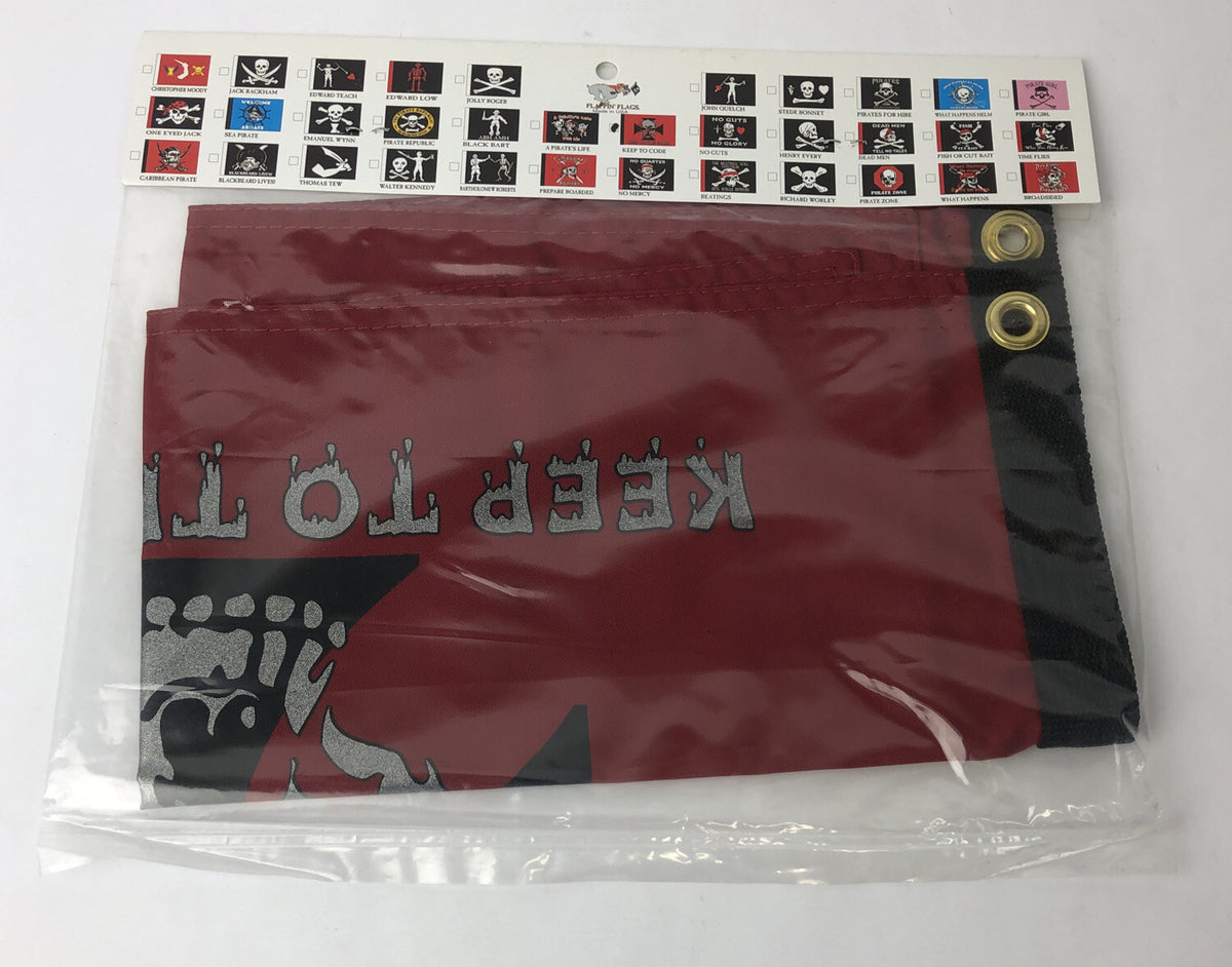 KEEP To The CODE 12" x 18" Flappin Flags Flag Banner Double Sided Print Quality