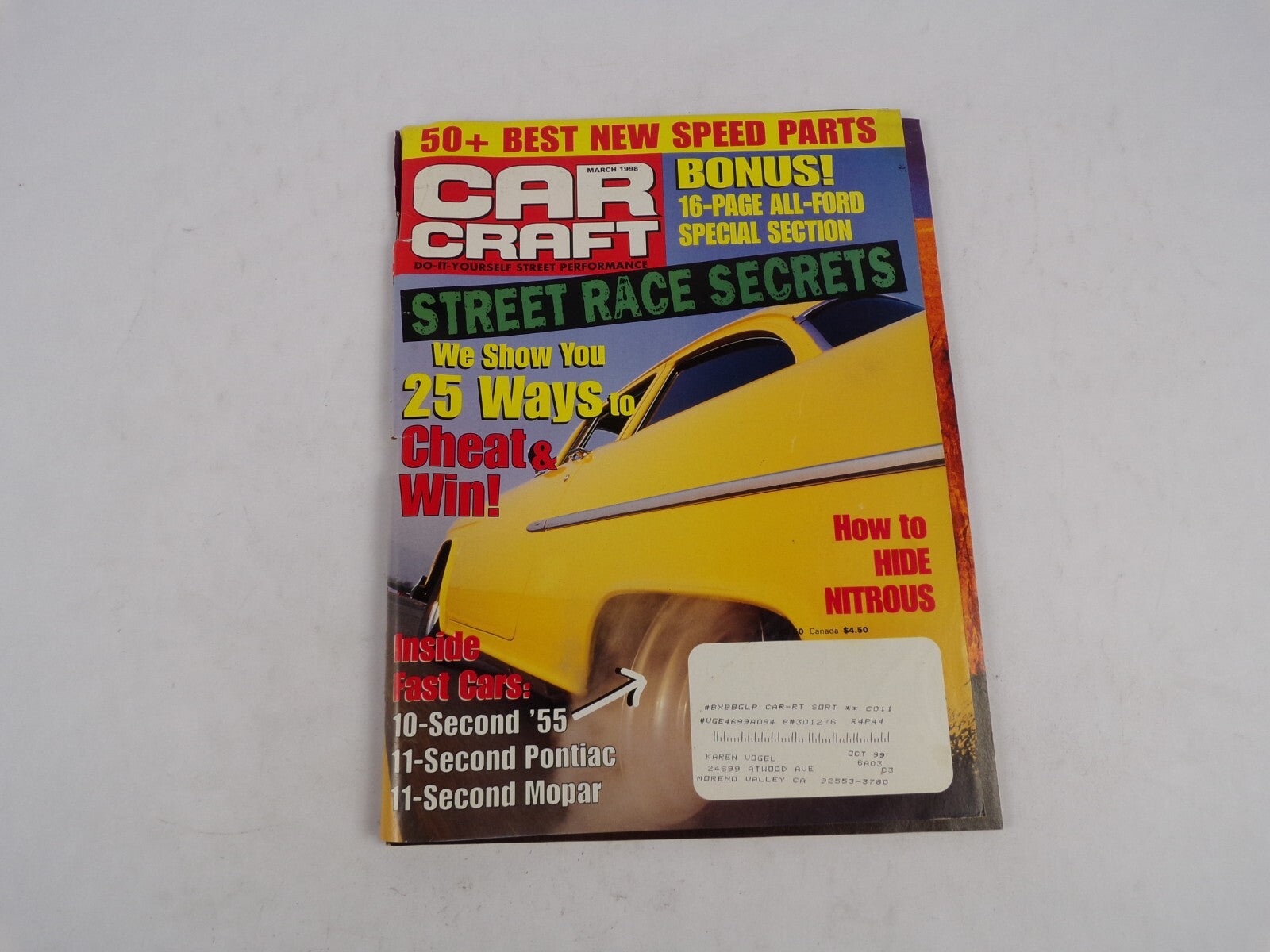 March 1998 Car Craft Bonus Street Race Secrets Ford Special Section