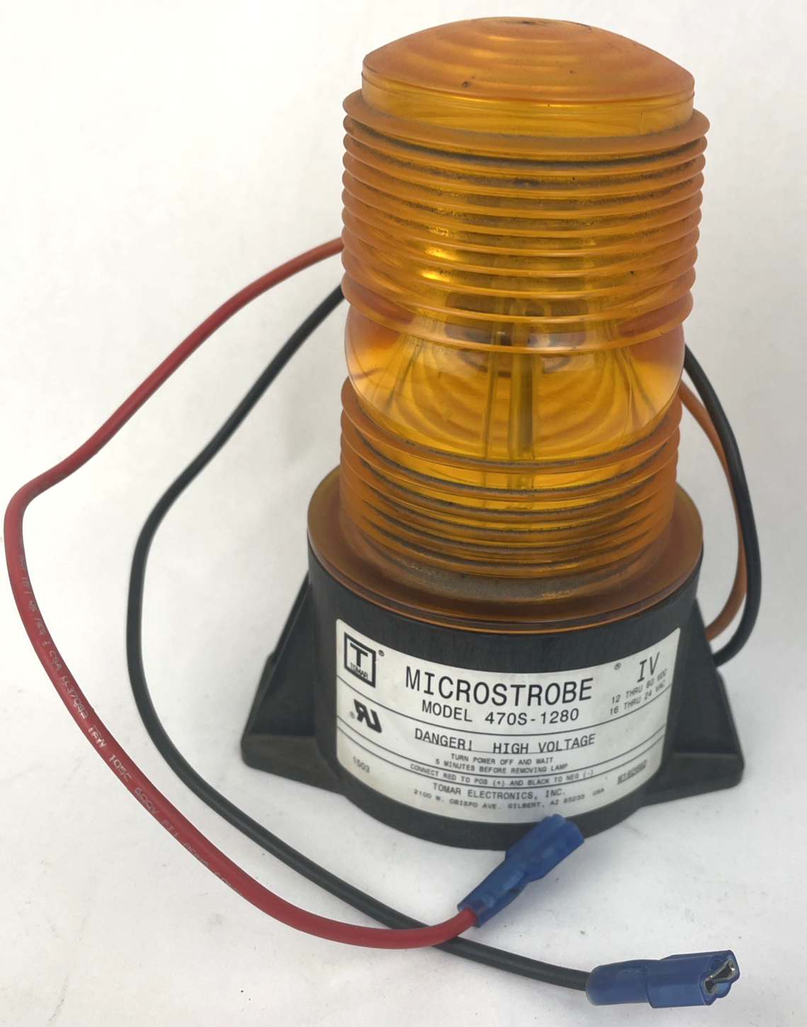 NOS TOMAR AMBER MICROSTROBE Forklift Utility Safety LIGHT Model - 470S-1280