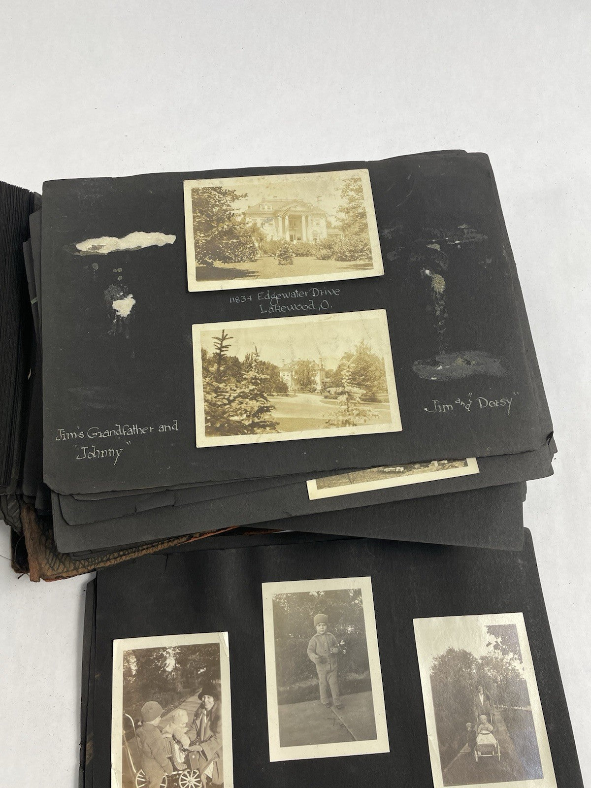 100+REAL PHOTOGRAPH LOT EARLY 1920'S-40'S FAMILY BABIES PEOPLE OUTDOORS HOUSES