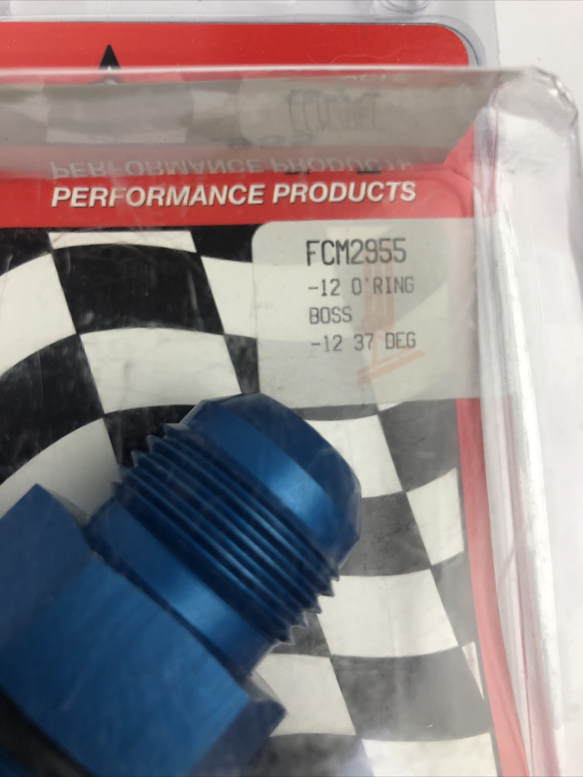 Eaton Aeroquip FCM2955 Aluminum O-Ring Boss to Male in Blue Anodized - 37 deg