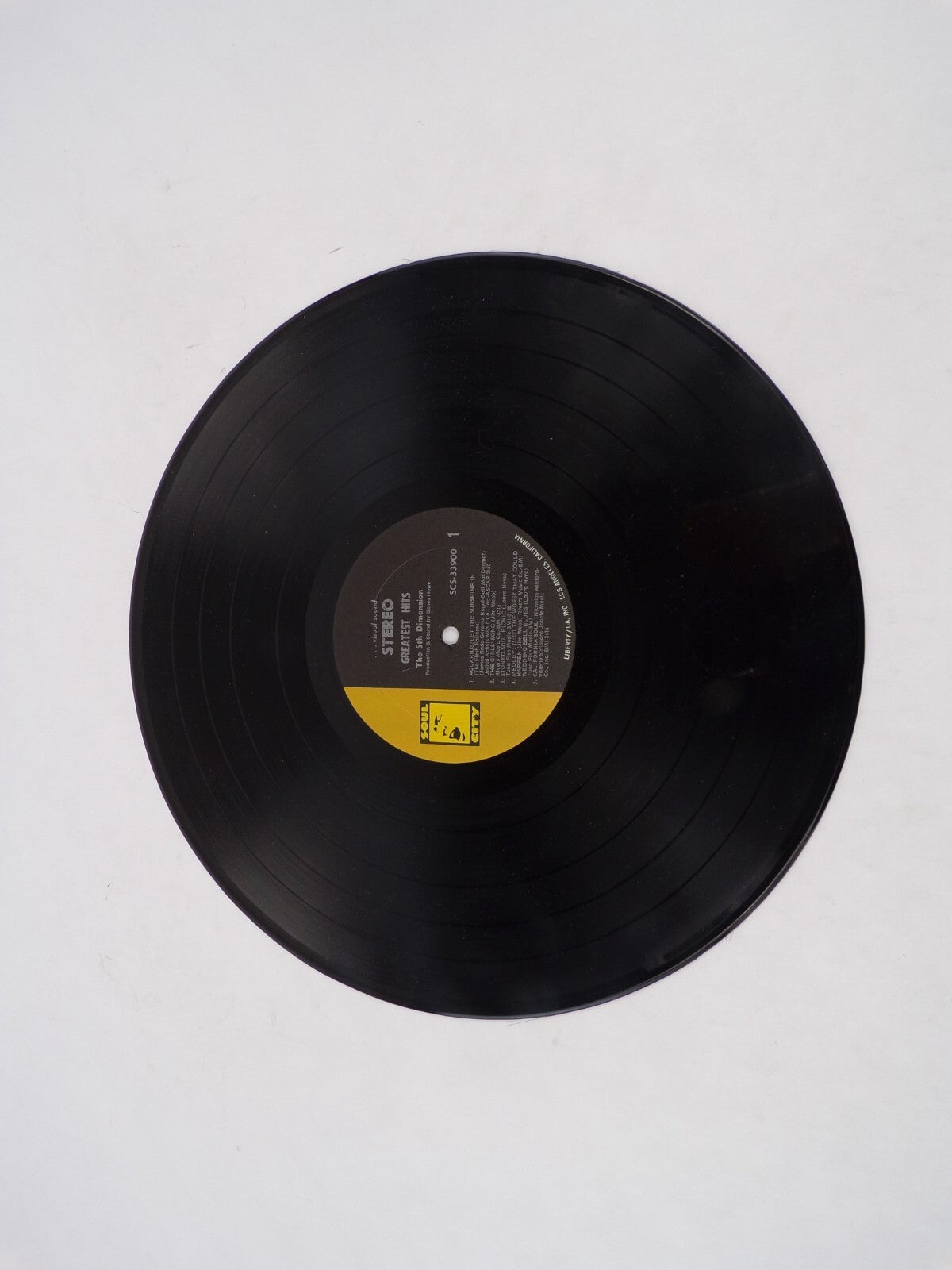 The 5th Dimension Greatest Hits Sweet Blindness Carpet Man Vinyl Record