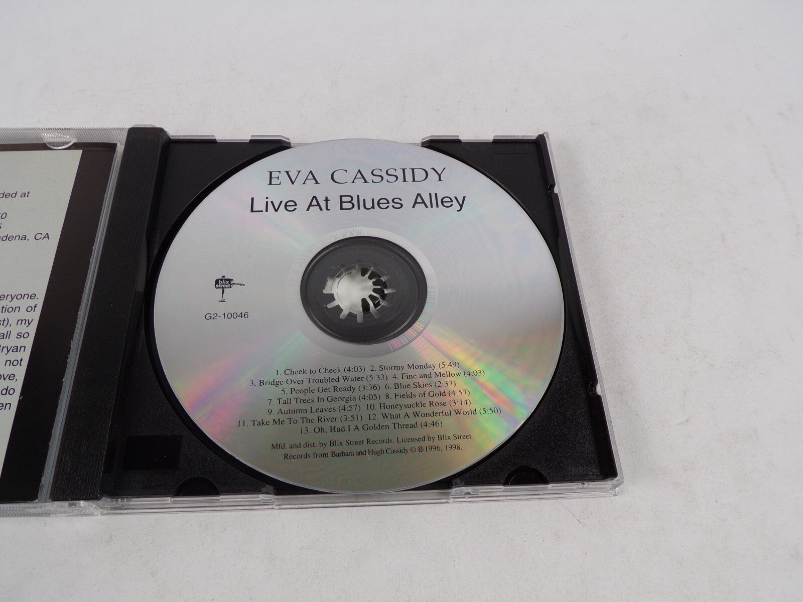 Live At Blues Alley Eva Cassidy Check To Check Stormy Monday Bridge Over CD#53