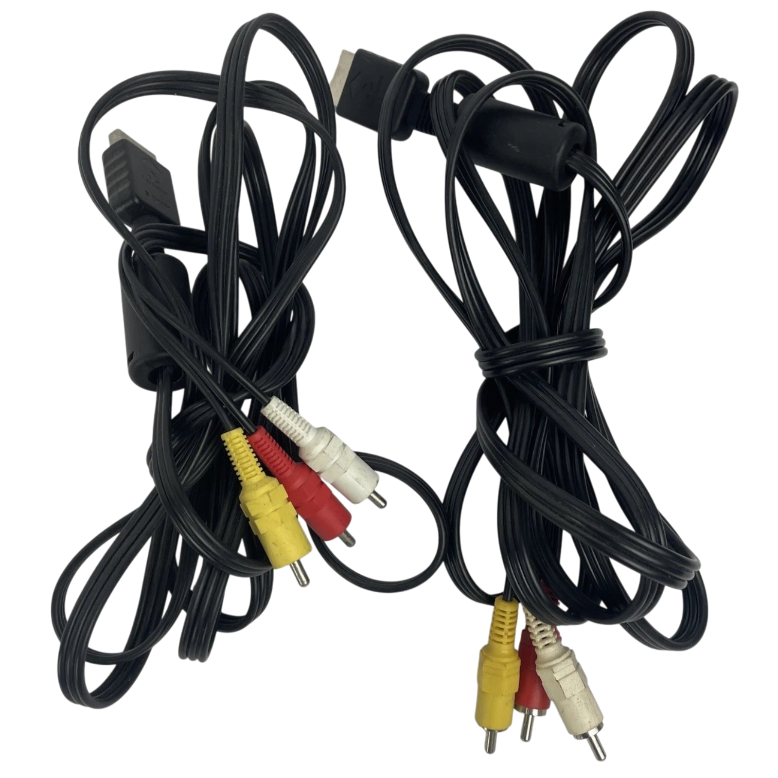 2 x Genuine Sony OEM RCA AV Audio/video Cable For PlayStation PS1 PS2 PS3 6Z