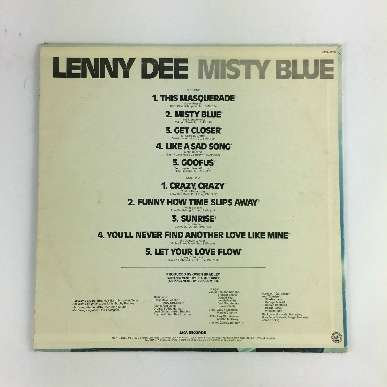 LENNY DEE MISTY BLUE