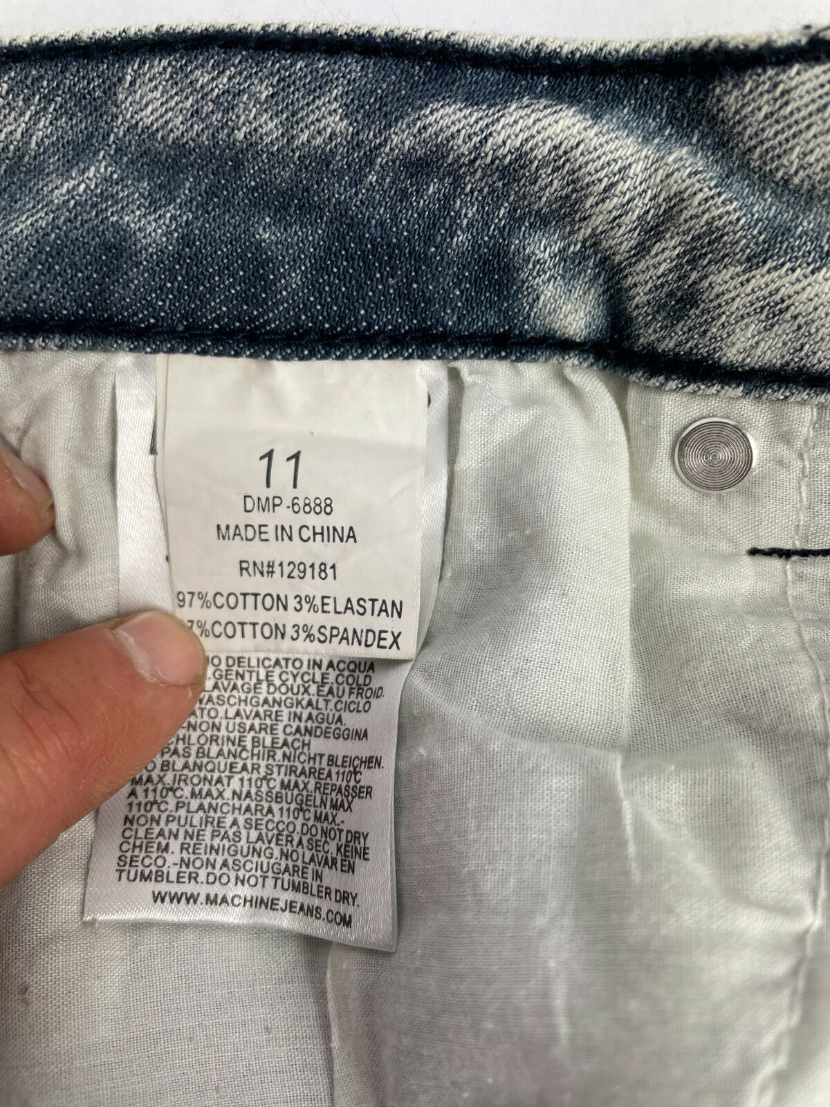 Machine Men's Denver Gray Tone Jeans Straight Leg Jeans Size W 32 L 32