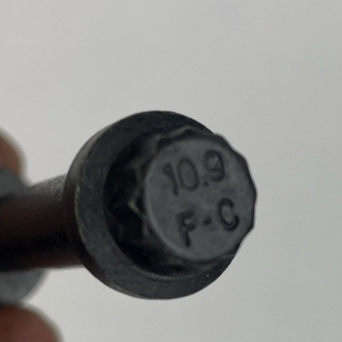 Lot of 2 x 12 Point Flanged Ferry Bolt = Grade 10.9 Steel F-C 2.75" 70mm Length
