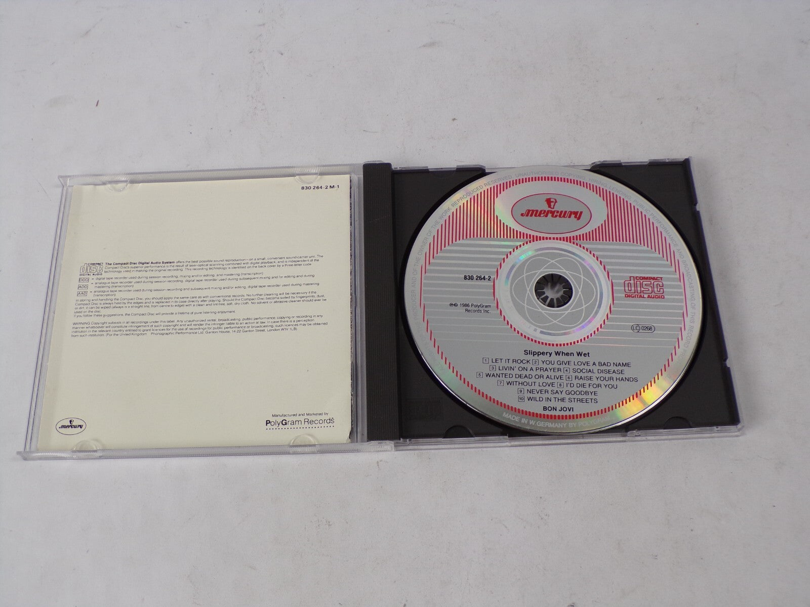 Bon Jovi Let It Rock You Give Love A Bad Name Livin' On A Prayer Social CD#62