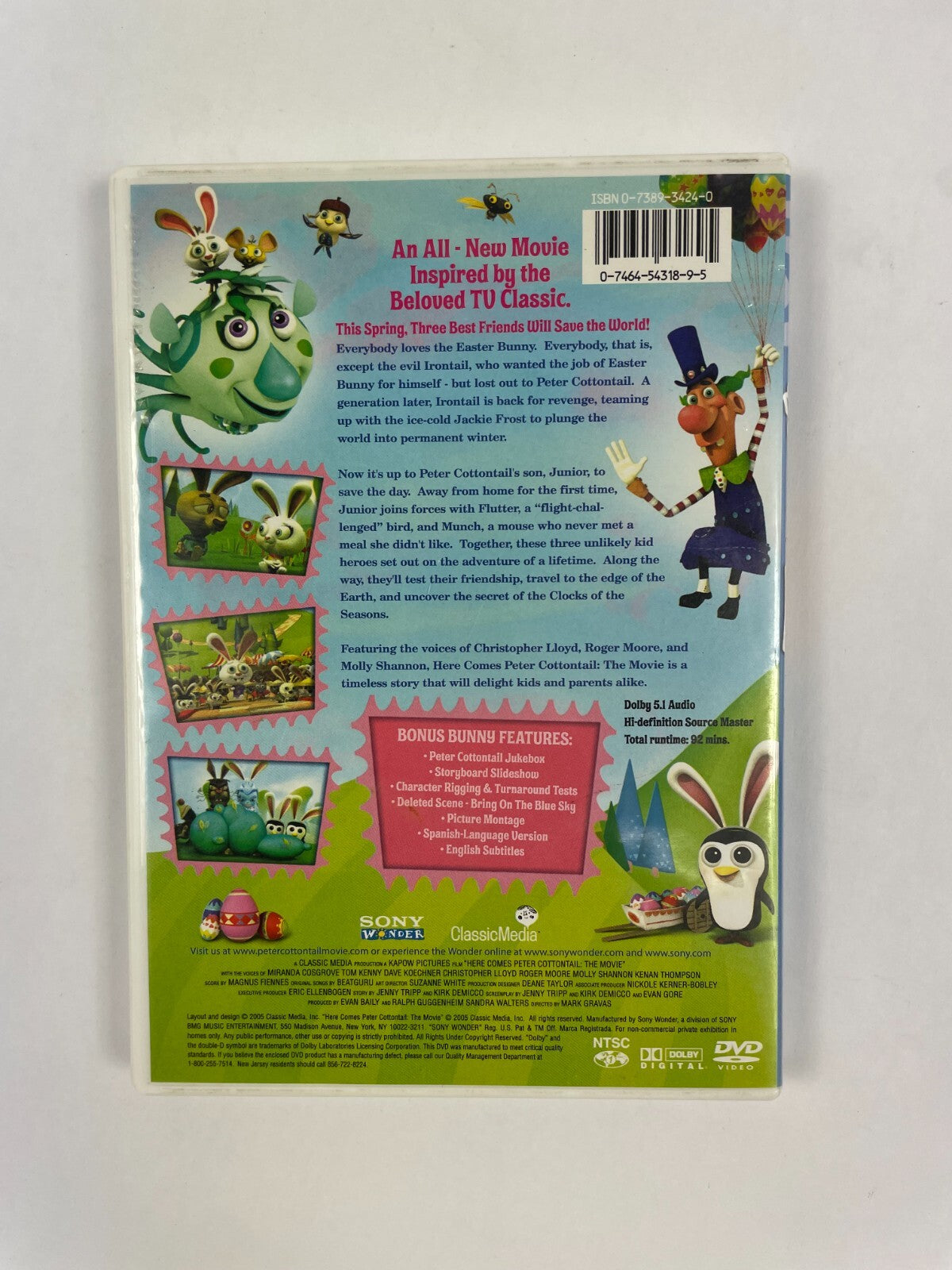 Peter Cottontail The Movie The Race Is On To Save Spring Deane Taylor DVD Movie