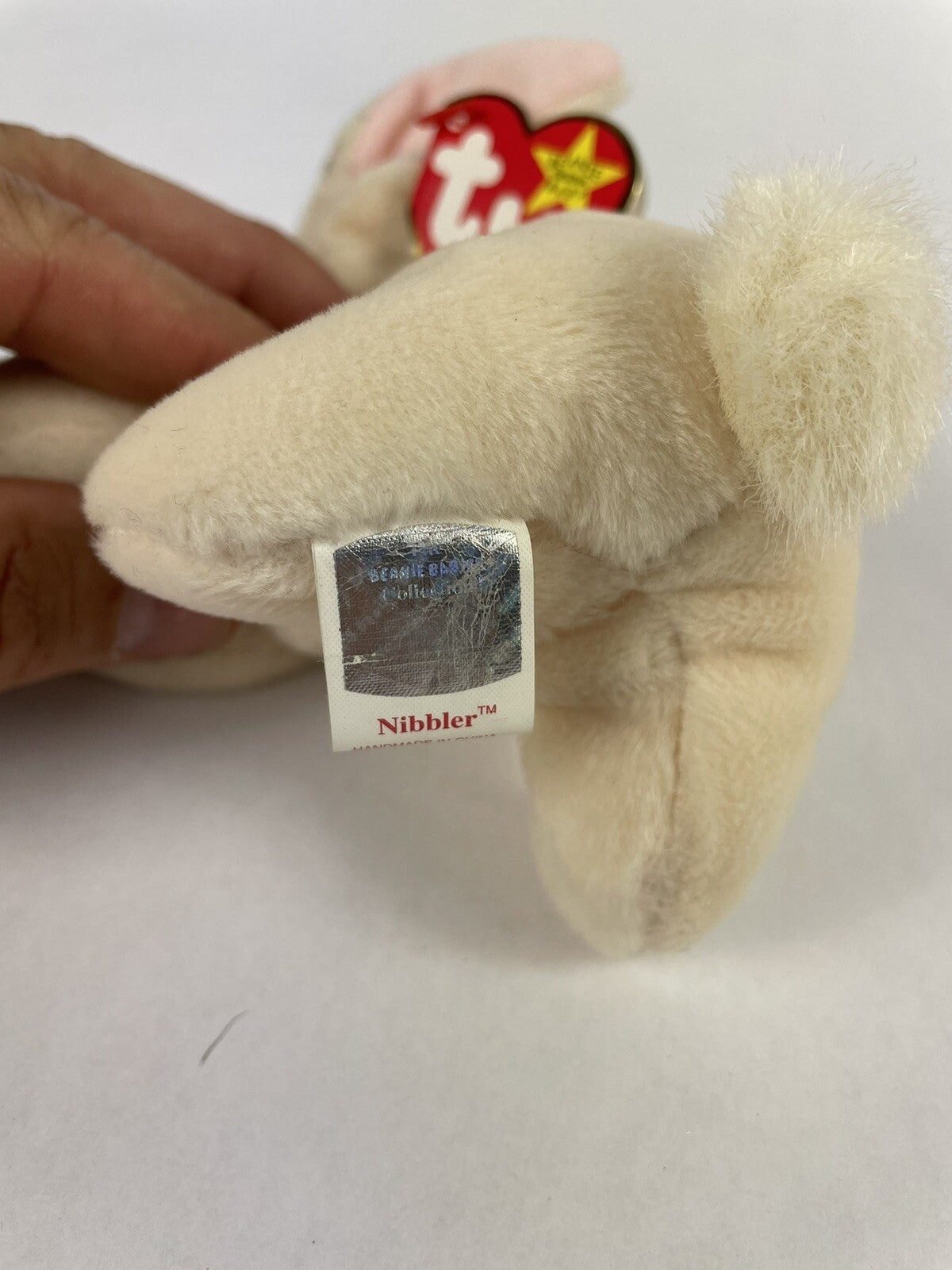 Ty Beanie Baby Nibbler The Rabbit Collectible Plush Retired Vintage Original New